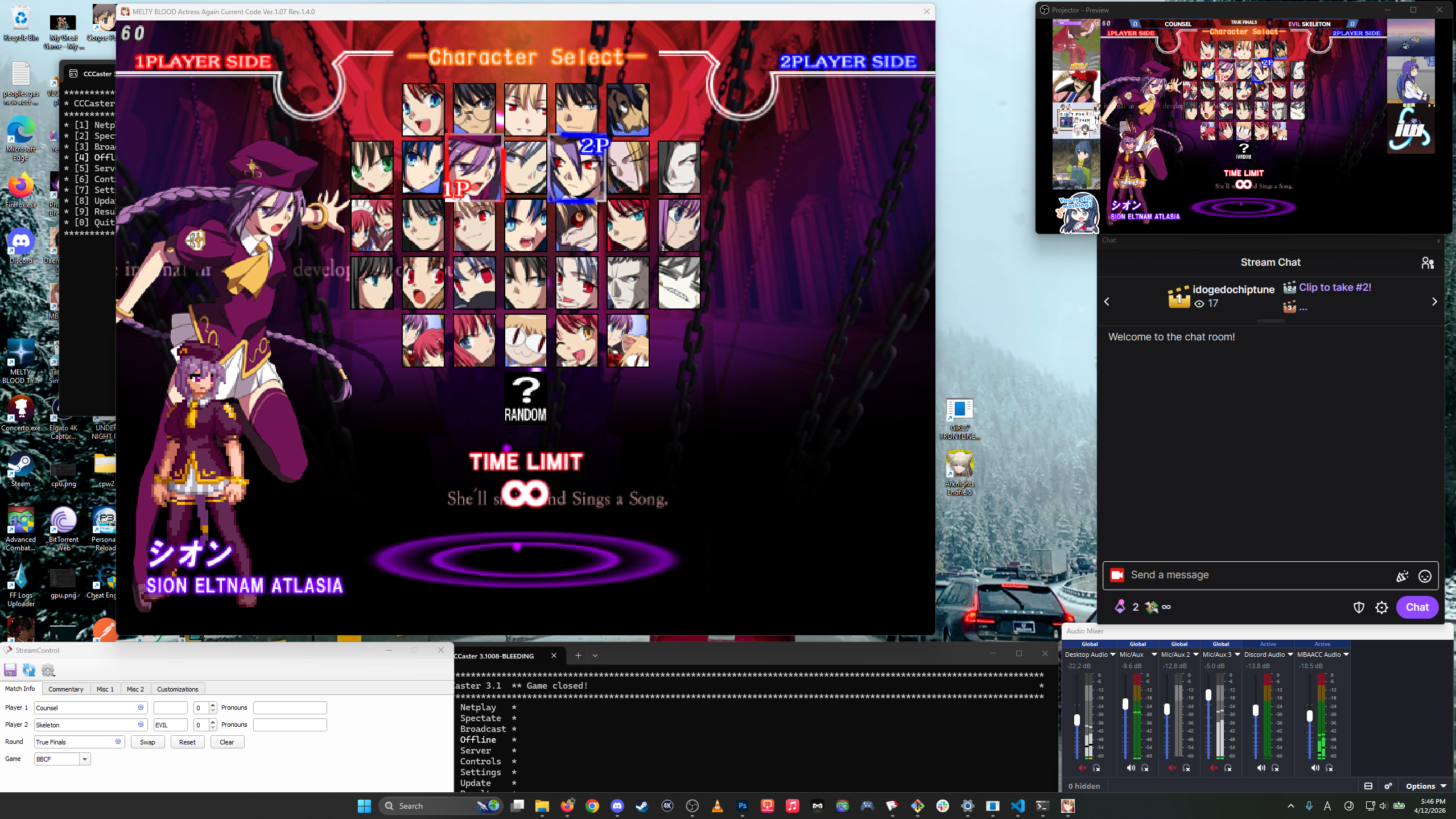 4:3 Game Screen Stream Example